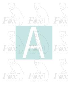 Alpha-Numerics. White 20mm high - 1 x letter A
