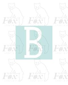 Alpha-Numerics. White 27mm high - 1 x letter B