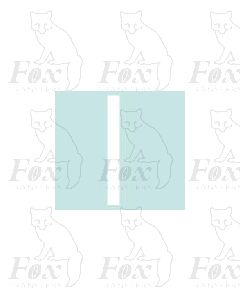 Alpha-Numerics. White 20mm high - 1 x letter I