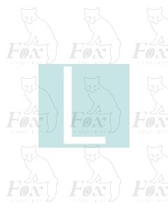 Alpha-Numerics. White 20mm high - 1 x letter L