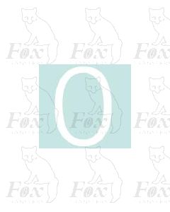 Alpha-Numerics. White 27mm high - 1 x letter O