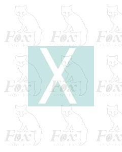 Alpha-Numerics. White 38.8mm high - 1 x letter x