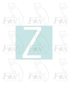 Alpha-Numerics. White 38.8mm high - 1 x letter Z