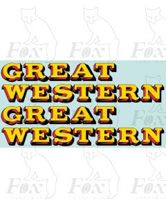 GWR 1906 onwards Locomotive Tender Lettering