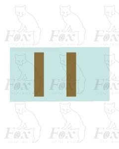 (16mm high) Gold -1 pair number 1