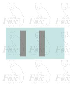 (16mm high) Silver - 1 pair number 1