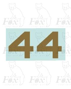 (16mm high) Gold -1 pair number 4