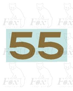 (31.5mm high) Gold -1 pair number 5