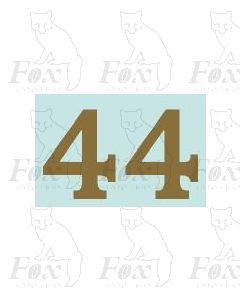 (20mm high) Gold - 1 pair number 4