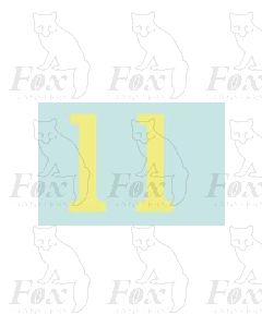 (32mm high) Off white (straw) - 1 pair number 1