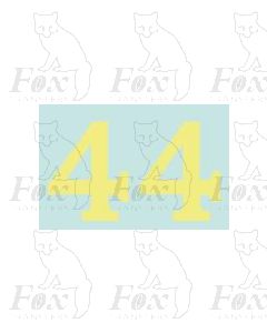 (16.5mm high) Off white (straw) - 1 pair number 4