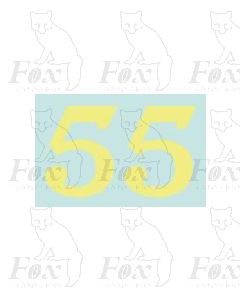 (32mm high) Off white (straw) - 1 pair number 5