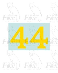 (16.5mm high) Yellow - 1 pair number 4