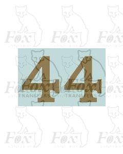 (11.25mm high) Gold - 1 pair number 4