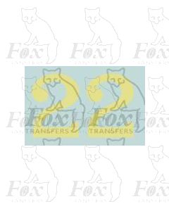 (38mm high) Off white (straw) - 1 pair number 2