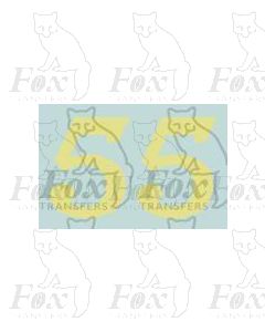 (27mm high) Off white (straw) - 1 pair number 5