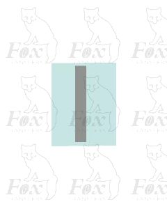 (27mm high) Silver - 1 x number 1