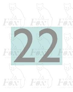 (13.5mm high) Silver - 1 pair number 2