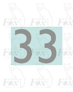 (13.5mm high) Silver - 1 pair number 3