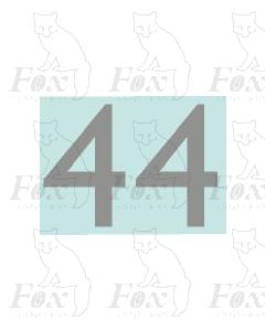 (38.5mm high) Silver - 1 pair number 4