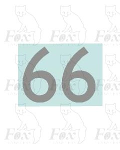 (13.5mm high) Silver - 1 pair number 6