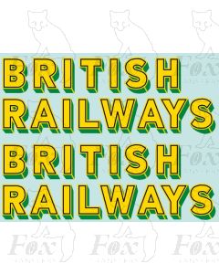 SR - BRITISH RAILWAYS Bulleid Sunshine Lettering