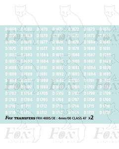 Diesel Class 47 Numbersets
