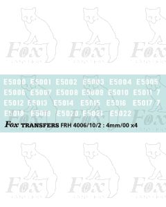 Southern Class 71 locomotive numbersets E5000-E5022