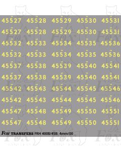Cabside Numbersets 45527-45551