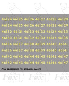 Cabside Numbersets 46124-46147