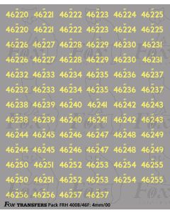 Cabside Numbersets 46220-46257
