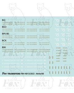 BR British Railways Coach Branding small detailing