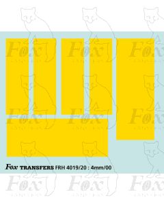 (DMU) small yellow warning panels