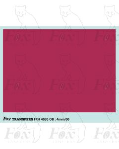 BR British Railways Blanking/Obliteration Patch in Carmine (for the blood-and-custard stock)