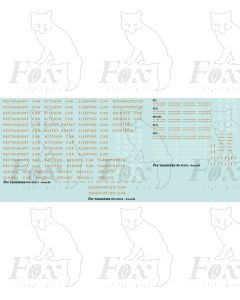 BR British Railways Coach Brandings in old gold