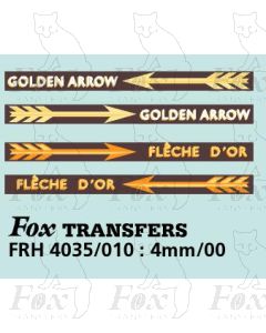GOLDEN ARROW and FLECHE D'OR