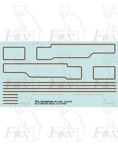 Standard Class 4 Tank Locomotive Preserved Lining Set 2-6-4