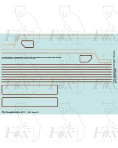 Standard Class 5MT 4-6-0 73XXX BR2 Loco Lining Set (o/b/o)