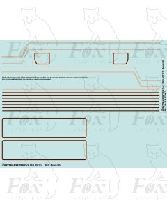 Standard Class 4MT 4-6-0 75XXX BR1 Loco Lining Set