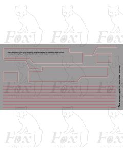 Standard Class 3MT 2-6-2 82XXX Tank Lining Set