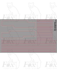 Class 2MT 2-6-2 Tank Lining Set
