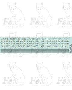 RAZOR-EDGE RAILCAR EXPRESS PARCELS (metallic gold)