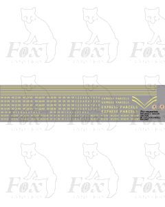 RAZOR-EDGE RAILCAR EXPRESS PARCELS (straw)