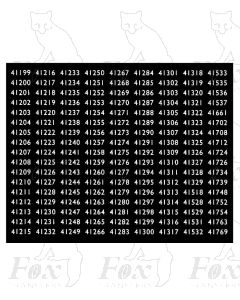 Midland Region Smokebox Numbersets 41199-41769