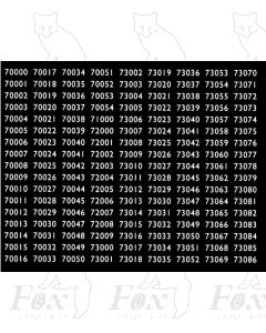 BR Standard Smokebox Numbersets 70000-73086