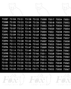 BR Standard Smokebox Numbersets 73087-75067