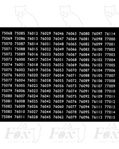 BR Standard Smokebox Numbersets 75068-77015