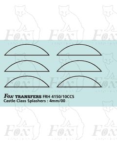 GWR Castle Class Splasher Lining Set