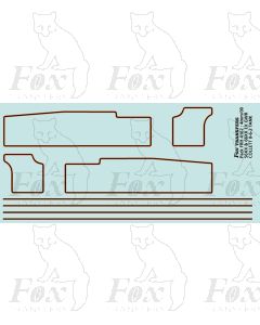 GWR Collett 0-6-2 Classes 56XX & 66XX Tank Locomotive Lining Set