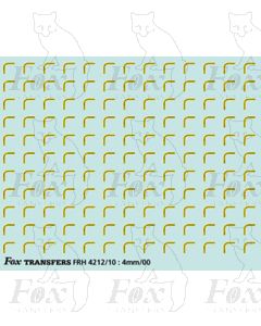 Yellow and black Coach Lining